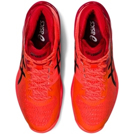 Scarpe da pallavolo Asics Sky Elite Ff Mt Tokyo W 1052A048 701 arance e rossi 4