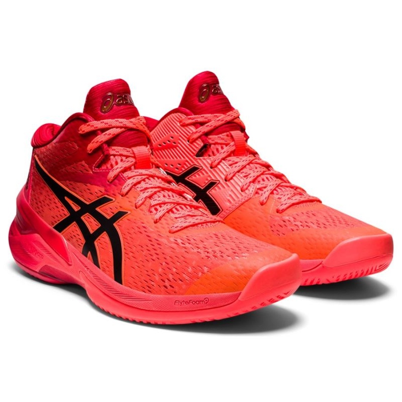 Scarpe da pallavolo Asics Sky Elite Ff Mt Tokyo W 1052A048 701 arance e rossi 5