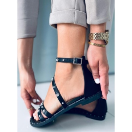 Sandali romani Cairo neri nero 2