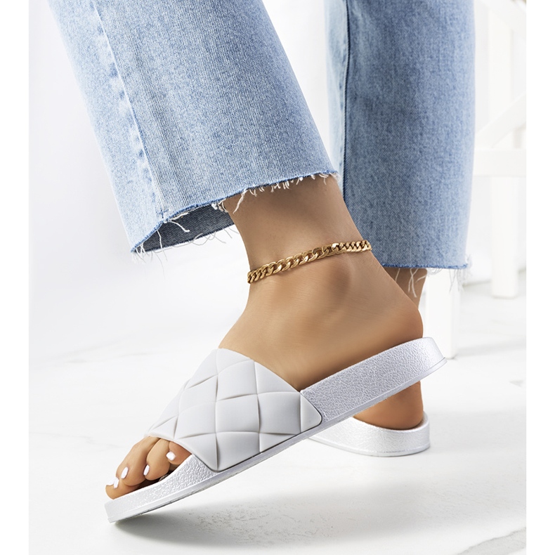 Ciabatte Lind in gomma argento d'argento 1