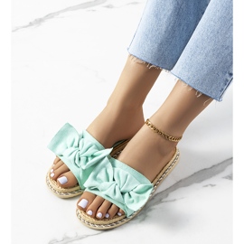 Ciabatte verdi con fiocco Avi verde 2