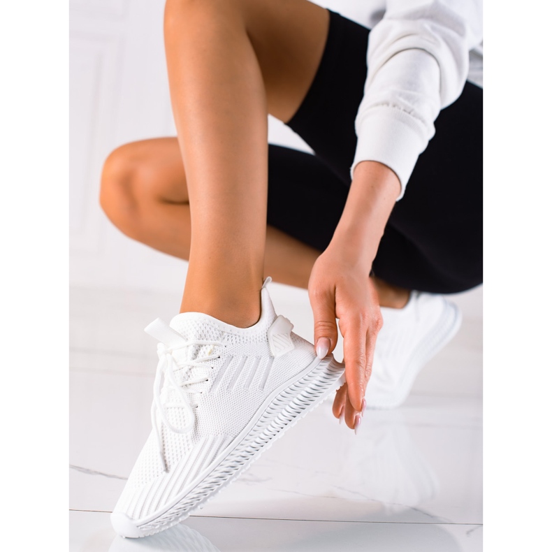 Sweet Shoes Scarpe sportive in tessuto bianco bianca 1