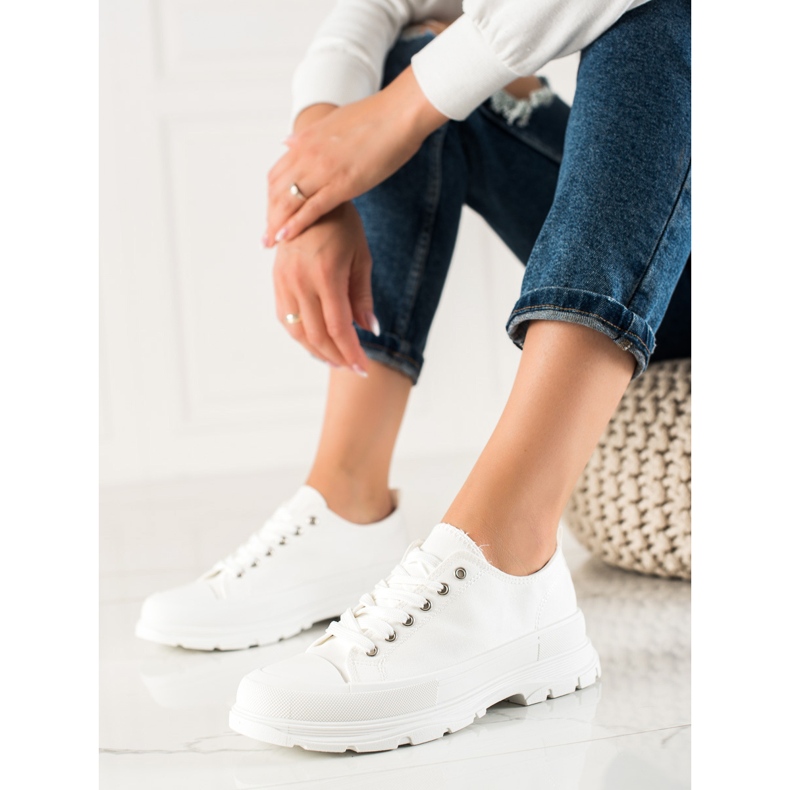 TRENDI Sneakers bianche alla moda bianca 1