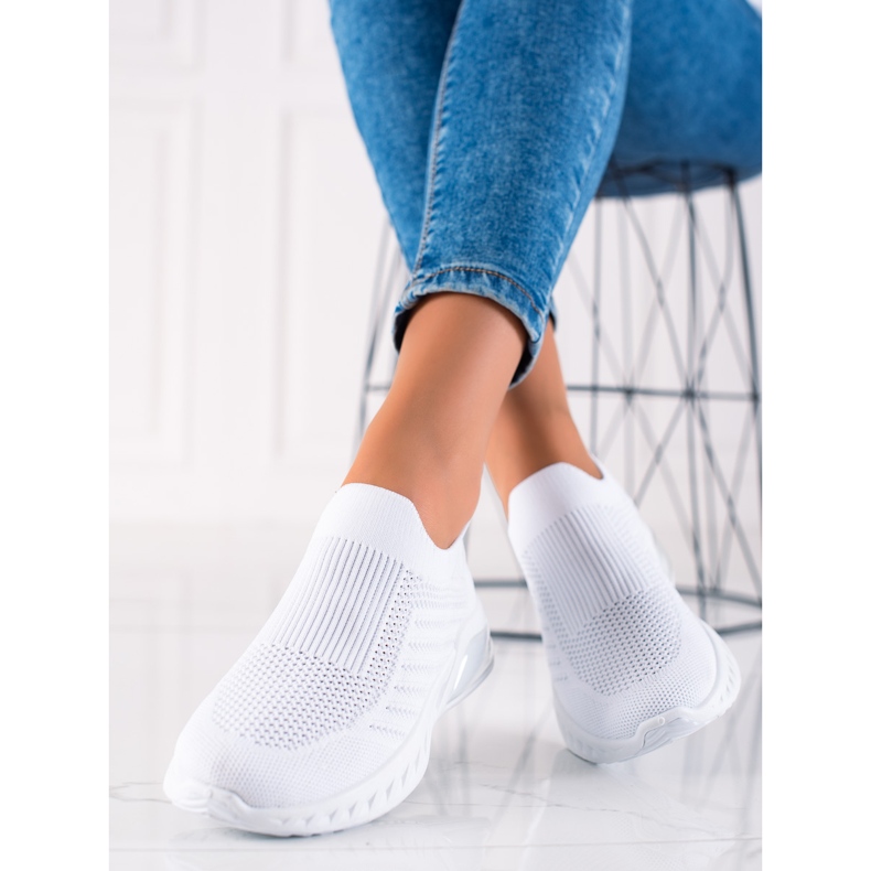 DK Comode scarpe sportive slip-on bianca 1