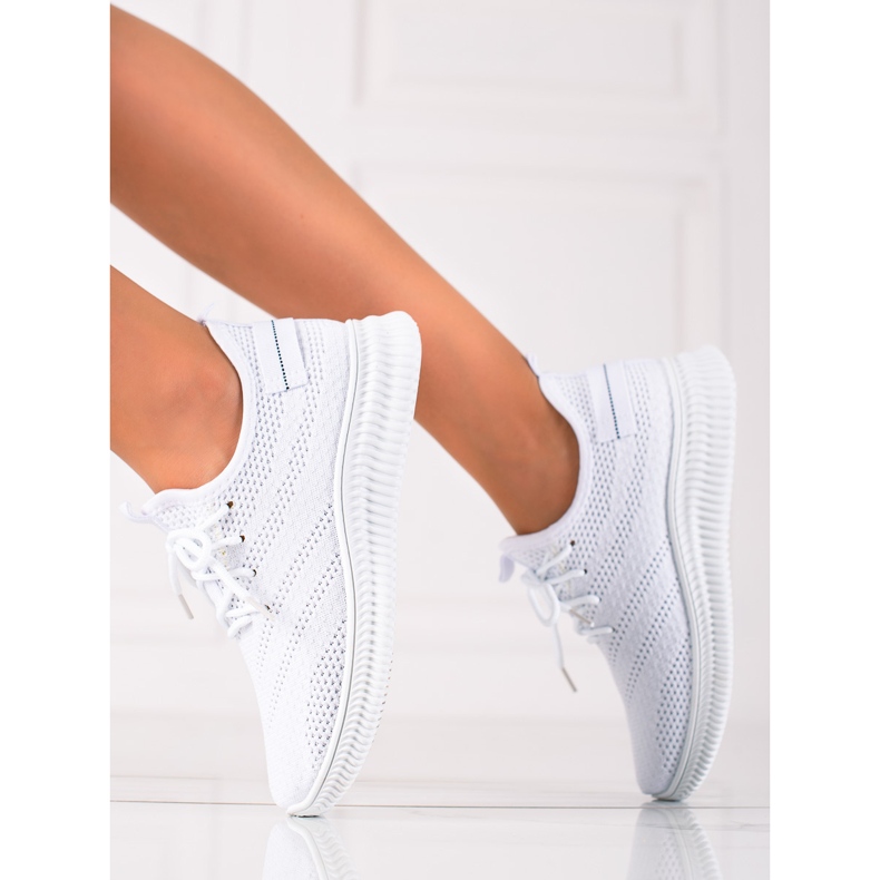 Scarpe sportive bianche chiare bianca 1