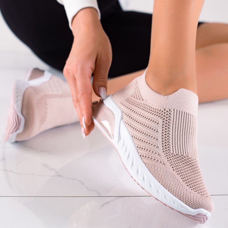 DK Comode scarpe sportive slip-on rosa 1