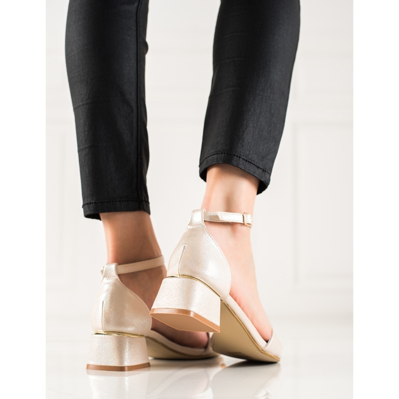 Goodin Sandali lucidi d'oro 1