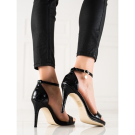 Goodin Eleganti sandali neri con tacco alto nero 1