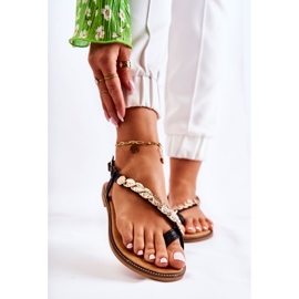 FJ1 Sandali Da Donna Con Ornamenti Sulla Cintura Black Alamis nero 1