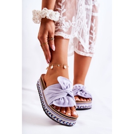 FJ1 Pantofole da donna su una piattaforma massiccia Violet Terisa viola 1