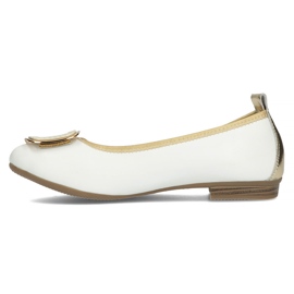 Scarpe in pelle con decoro Filippo DP3661/22 Wh bianco 3