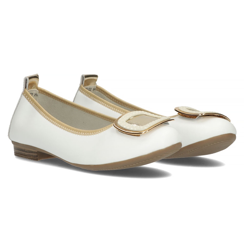 Scarpe in pelle con decoro Filippo DP3661/22 Wh bianco bianca 4