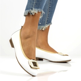 Scarpe in pelle con decoro Filippo DP3661/22 Wh bianco bianca 5