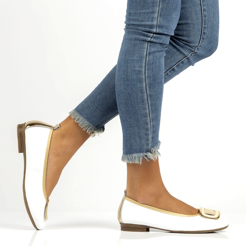 Scarpe in pelle con decoro Filippo DP3661/22 Wh bianco 6