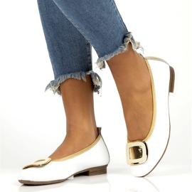Scarpe in pelle con decoro Filippo DP3661/22 Wh bianco bianca 7