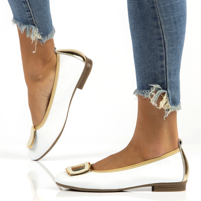 Scarpe in pelle con decoro Filippo DP3661/22 Wh bianco bianca 8