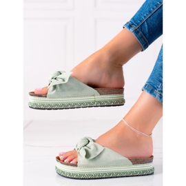 Bestelle Ciabatte da donna 20-365 gr verde 2