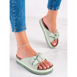 Bestelle Ciabatte da donna 20-365 gr verde 1