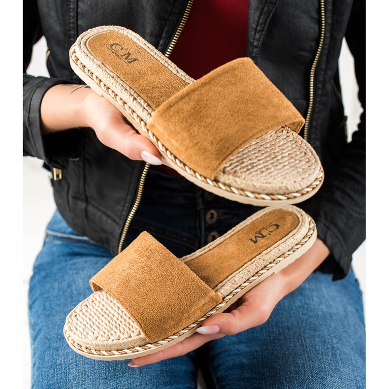 Cm Paris Ciabatte beige casual marrone 1