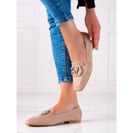 Seastar Mocassini eleganti in pelle scamosciata beige marrone 1