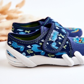 BEFADO S.A. Scarpe Pantofole Befado Velcro Dinosaur 273X341 Blu Navy 2