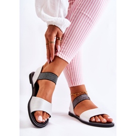 S.Barski Sandali classici con borchie Shelly argento 2