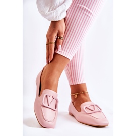 PS1 Mocassini Brogue Con Ornamento Rosa Hermosa 2