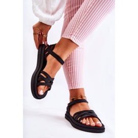 Sandali da donna profumati con velcro ZAXY JJ285068 neri nero 2