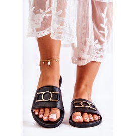 PE1 Ciabatte Classiche Da Donna Con Decorazione Sherri Nera nero 2