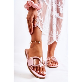 FS1 Pantofole Marsala rosa alla moda da donna 1