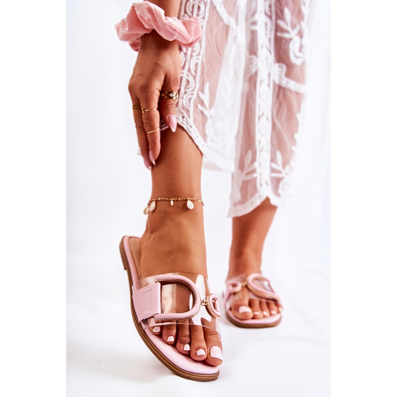 FS1 Pantofole Marsala rosa alla moda da donna 1