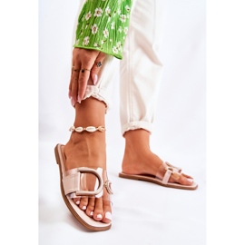 FS1 Pantofole Marsala beige alla moda da donna 1