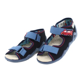Scarpe da bambino Befado gialle 350P014 rosso blu navy blu 3