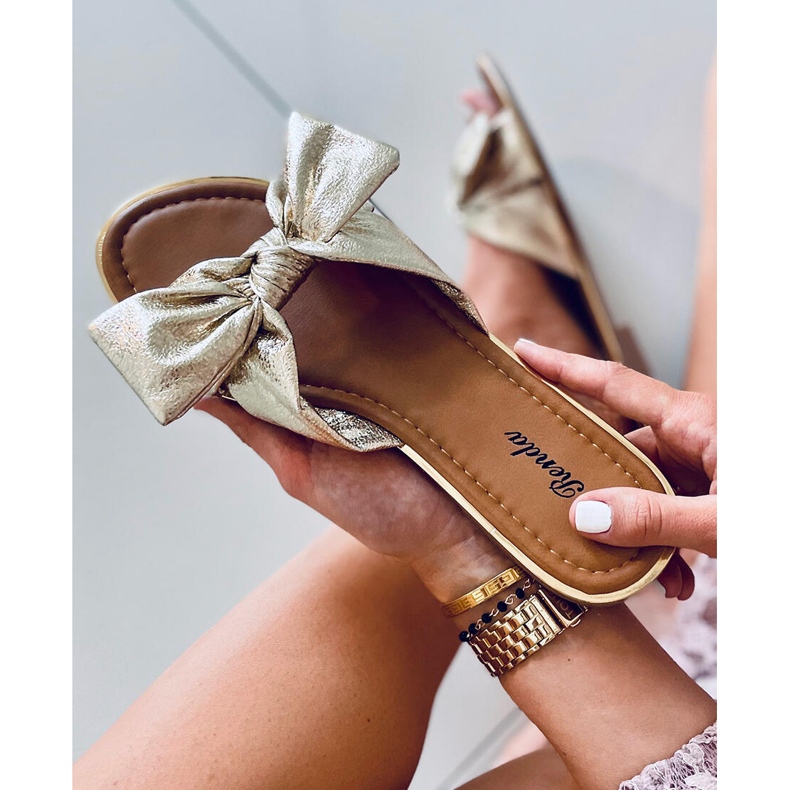 Ciabatte da donna Lirio Gold d'oro 2