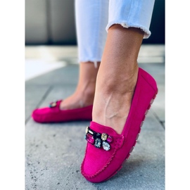 Mocassino con pietre Megara Fucsia rosa 1