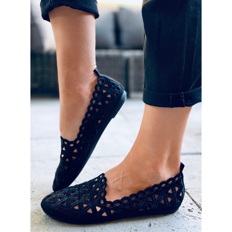 Kida Ballerine traforate nere nero 1