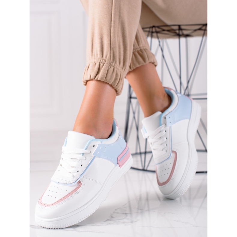 Mannika Scarpe da ginnastica alla moda bianco 2