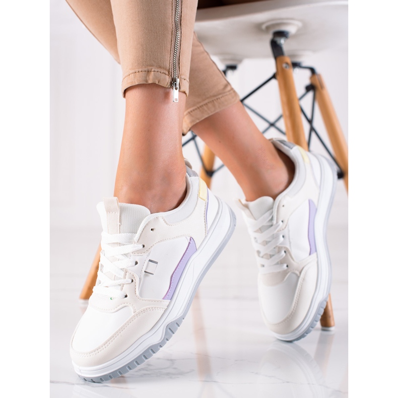TRENDI Scarpe sportive colorate bianco multicolore 1