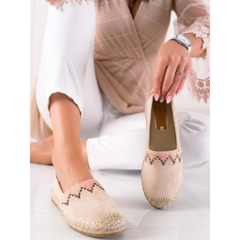 Lucky Shoes Espadrillas Con Motivo beige 1