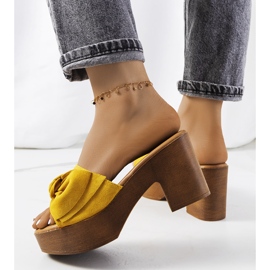 Tacchi alti Sarthe gialli giallo 1