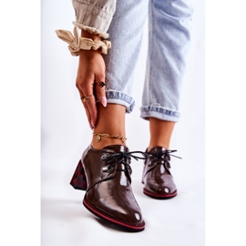 S.Barski Scarpe Con Cerniera Marrone e Rossa Laurasa rosso 1
