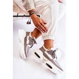 PS1 Sneakers Sportive da Donna Bianche-Grigie New Horizon bianca grigio 5