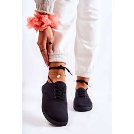 PE1 Sneakers Classiche da Donna Legate Nere Dellis nero 1