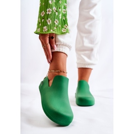 FS1 Zoccoli di gomma verde Meriko verde alla moda 1