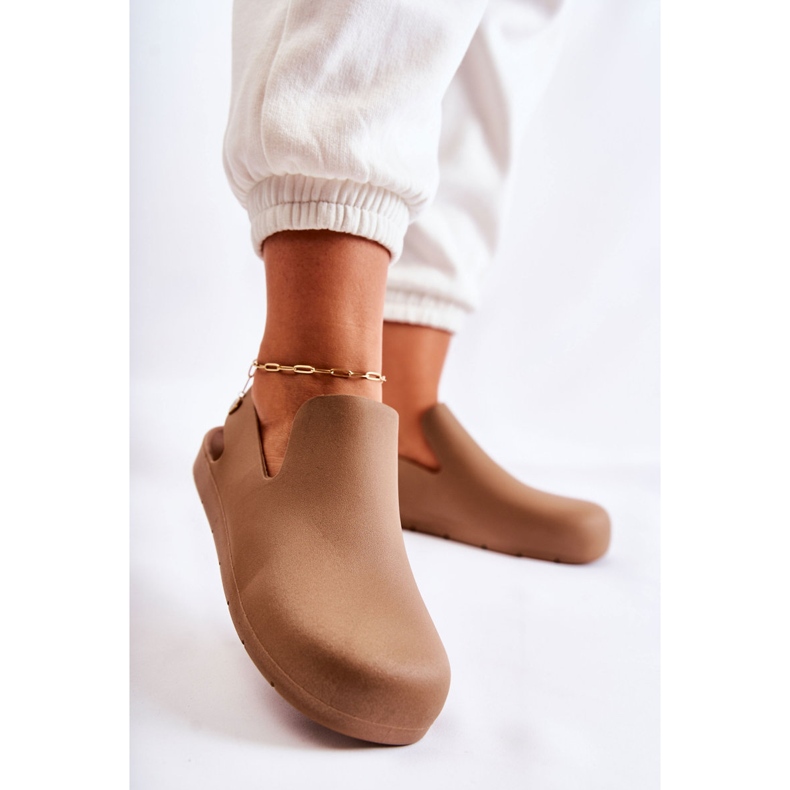 FS1 Zoccoli in gomma Meriko marroni alla moda marrone 1