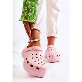 FS1 Ciabatte in schiuma da donna Crocs Pink Coline rosa 1
