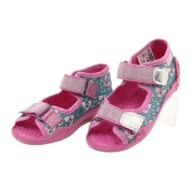 Scarpe per bambini Befado 242P107 rosa d'argento multicolore 2