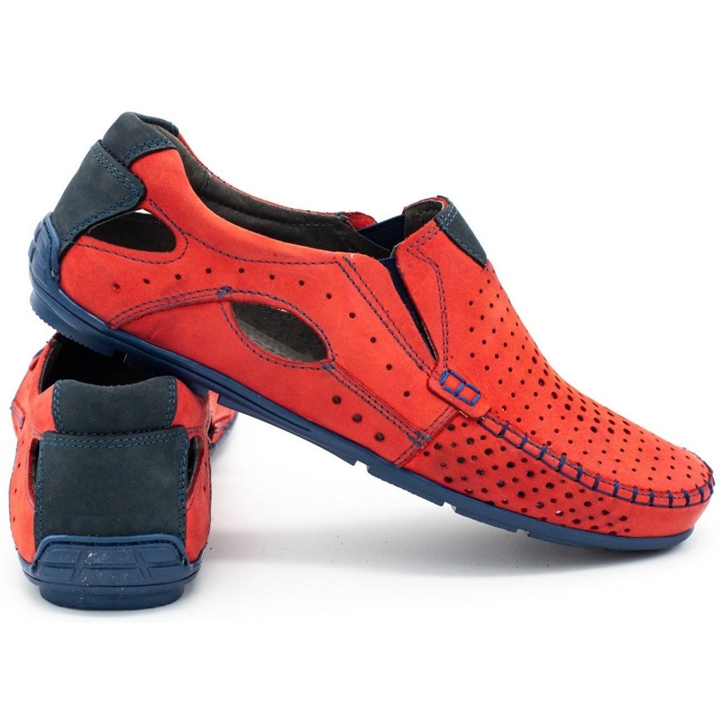 Mario Pala Scarpe uomo mocassini 901 summer red rosso 3