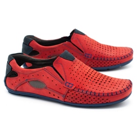 Mario Pala Scarpe uomo mocassini 901 summer red rosso 2