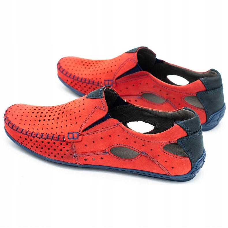 Mario Pala Scarpe uomo mocassini 901 summer red rosso 4
